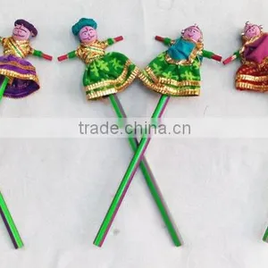 Small Kids Gifts for School, Wooden Pencil With Puppet thumbnail-1