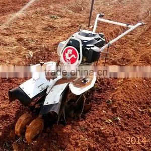 7HP Gasoline Green House Machine Electric Cultivator Mini Trencher Walking Tractor Ridger thumbnail-2