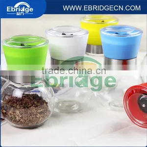 200ml Round Glass Spice Jar Grinder Salt and Pepper Grinder, Nuts Mills thumbnail-3