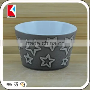 China Factory Creative Shape Lovely Star Design Cheap Ceramic Cereal Bowl Soup Bowl Ceramic thumbnail-1