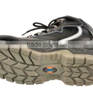 Anti-Puncture Anti Static Split Embossed Leather Toe Cap Safety Shoes thumbnail-4