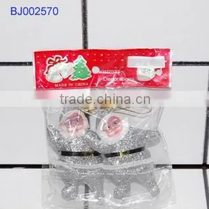 Small Christmas Gift Cheap Decorative Items Small Hanging Silver Santa Claus thumbnail-1
