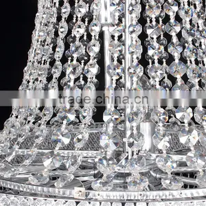 Trade Aussurance Big Hotel Entrance Decoration Chandelier Lighting Crystals for High Ceiling Quality Choice thumbnail-5
