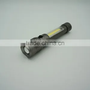 Aluminium 3W COB LED Flashlight With Magnet thumbnail-1
