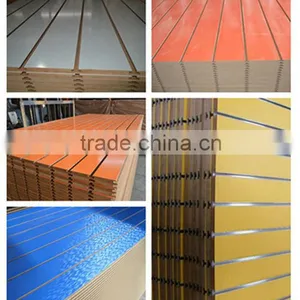 Wholesale MDF Slatwall Slotted Wood Panel/Board for Stores thumbnail-2