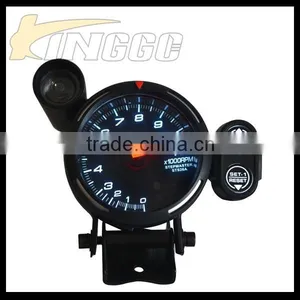 Racing 80MM Car Auto Gauge, Black Universal RPM Auto Meter For Car thumbnail-1
