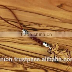 Olive Wood Angel Key Chain thumbnail-2