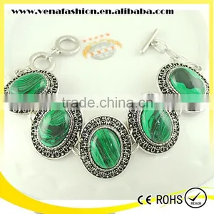 Genuine Green Stone Bracelets, Red Stone Bracelet thumbnail-2