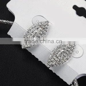 Wedding Jewelry Sets Dubai Bridal Indian Bridal Crystal Necklace Earring Jewelry Set For Bridal Dressing Supplier's Choice thumbnail-2