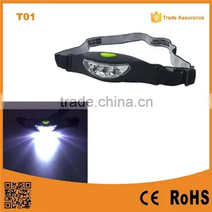 T01 The Best Factory Cheap LED Headlamp 2*CR2032 Battery Plastic Head Lamp Quality Choice thumbnail-1