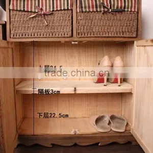 Manufacturers Selling to Korean Rural Style Furniture Porch Ark to Receive Contracted Solid Wood Shoe Ark Store Content Ark thumbnail-3