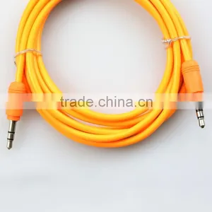 Hot Sale High Quality Colorful Orange 3.5mm Audio Stereo Male to Male Cable/aux Cable for Mobile Iphone Ipod thumbnail-1