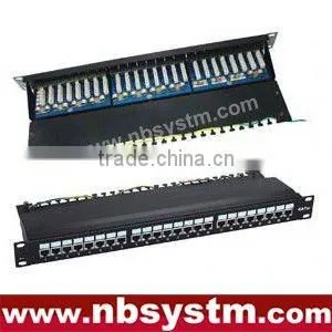 24 Port STP Cat5e Patch Panel 19" 1U,Krone IDC thumbnail-1