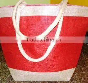 REUSABLE UPMARKET JUTE SHOPPER BAGS thumbnail-5