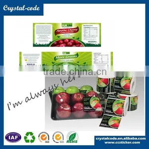 Oil Resistant Coated Paper Self Adhesive Food Package Label thumbnail-1
