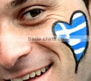 2018 OEM WORLD CUP Brazial Fan Face Paint thumbnail-1