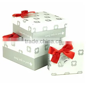 Silver Heart With Red Bow 3pcs Set Gift Box thumbnail-1