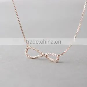 2013 New 925 Sterling Silver Infinity Necklace ,925 Silver Infinity Necklaces,925 Silver Infinity Necklaces Jewelry thumbnail-3