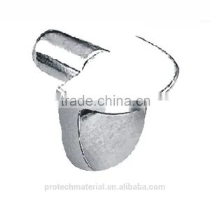 Sliver Color Zinc Alloy Glass Shelf Supports thumbnail-1