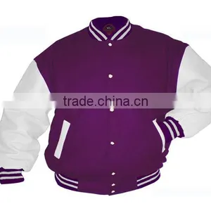 High Quality Hot Sale Mens Winter Leather Bomber Jacket thumbnail-1
