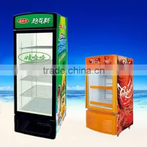 Supermarket Upright Glass Display Showcase for Beverage thumbnail-1