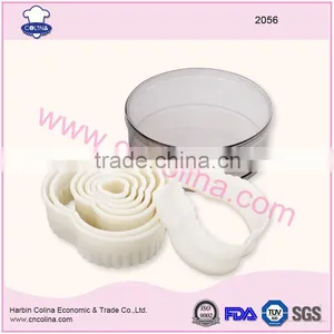 Plastic Biscuit Cutter Set Wavy Edge Flower Shape Nylon Cookie Cutter thumbnail-2