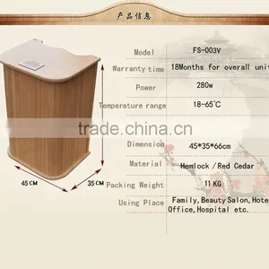 FS-003A Canadian Hemlock Infrared Foot Sauna One Person Foot Massager thumbnail-1