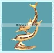 Brass Dolphin Statue , Brass Animal Figures , Statue , Sculptures thumbnail-1