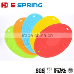 Colorful Round Non-Slip Heat Resistant Mat Coaster Cushion Placemat Kitchen Ware thumbnail-1