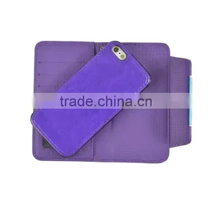 Purple 2 In 1 Magnetic Detached Leather Case For Wiko Rainbow thumbnail-4