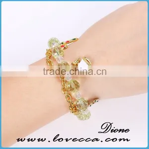 Cute Cool Women Fashion Christmas Beads Glass Crystal Bracelet Chain thumbnail-4