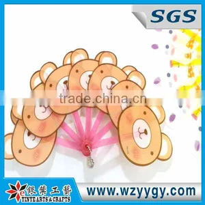 Hot Sale Promotional PVC PP Hand Fans thumbnail-1
