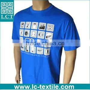 LCTN1776 Custom Social Media Design Navy Blue Printed t Shirt thumbnail-1