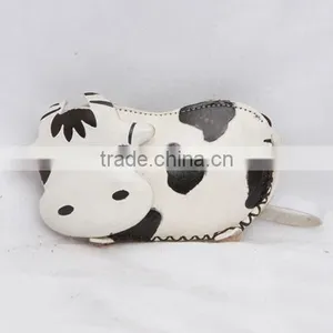 Handmade Leather Large Cow Coin Purse thumbnail-1