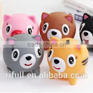 2015 OEM Silicone Pig Toy With Logo Printed for Kids thumbnail-1
