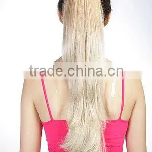 Blonde Ponytail Hair Extension, Claw Clip Hairpieces for Wigs thumbnail-3