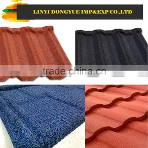 New Design Hot in 2016 Color Sand Coated Roof Tile Pvc Roof Tile thumbnail-4