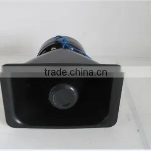 Black Police 12V Powerful Aluminum Speaker Horn thumbnail-6