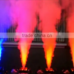 LCD Display DJ Geyser Geiser RGB CO2 Fog Cannon Pyro Vertical Upward 24x3W RGB 3IN1 LED Combination 1500W LED Fogger Machine thumbnail-6