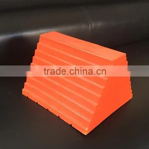 PU Wheel Chock for 120 Tons Vehicle 9KG Chock Block thumbnail-1