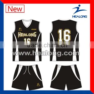 Sexy Sleeveless Black Volleyball Uniforms thumbnail-1
