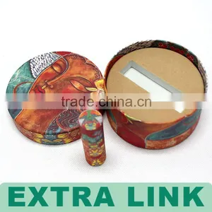 Fashion Slim Long Purple Fancy Paper Made Luxury Lip Balm Packaging Tube Set thumbnail-2