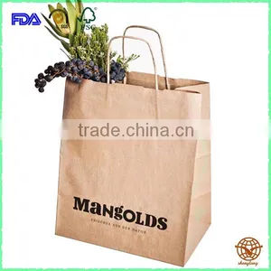2016 New Style Custom Printed Kraft Paper Bag With Rope Handle thumbnail-1