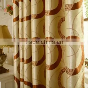 Customized Window Curtain Fabric, Jacquard Fabirc 022 Fire Retardant Blackout Fabric for Bedroom thumbnail-1