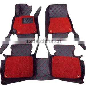 PVC Coil Splicing Leather Dust Control Luxury Car Interior Car Floor Mats for All Cars thumbnail-1