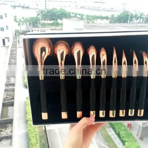 9pcs Smaller Mini Style Golf Toothbrush Makeup Brush Set / Oval Mini Golf Makeup Brush thumbnail-4
