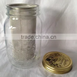 Cold Brew Coffee, Iced Coffee and Iced Tea Maker Infuser, Mason Jar and Stainless Steel Filter thumbnail-2