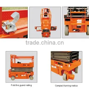 230kg CE ISO Electric Scissor Lift Self-propelled Aerial Work Platform Jeakue JK01349 thumbnail-4