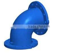 Ductile Iron Casting Pipe Bend With Flange thumbnail-1