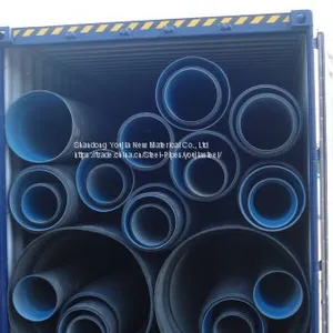 High Quality Large Diameter Doubl Wall Corrugated HDPE Drainage Pipe thumbnail-4